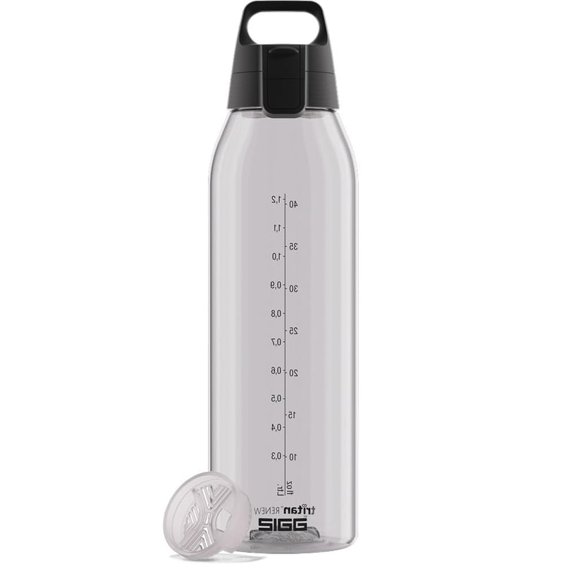 Sticlă din plastic transparent Sigg Tritan Total Color ONE pentru băuturi carbogazoase, lavabilă în mașina de spălat vase, etanșă, fără BPA, 1,5 L
