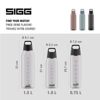 Sticlă din plastic transparent Sigg Tritan Total Color ONE pentru băuturi carbogazoase, lavabilă în mașina de spălat vase, etanșă, fără BPA, 1,5 L 5