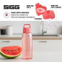Fľaša na vodu Sigg Tritan Total Color ONE Watermelon – Na sýtené nápoje – Vhodná do umývačky riadu – Nepriepustná – Bez BPA – Ružová – 1 l 4