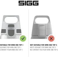 Sigg Unisex Kulacs Fehér S Méret Szilikonos Tömítéssel - 500 ml, Transparent 2