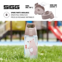 Bidon pentru copii Sigg Viva One Bear Family 0,5 L – pentru băuturi carbogazoase, etanș, lavabil în mașina de spălat vase, fără BPA, albastru, pentru sport și școală 4