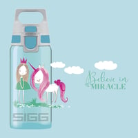 Detská fľaša Sigg Viva One Believe in Miracles 0,5 l – s motívom modrej princeznej a jednorožca, vhodná na sýtené nápoje, nepriepustná, bez obsahu BPA 8