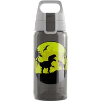 Bidon pentru copii SIGG Viva One Dino 0,5 L – pentru băuturi carbogazoase, etanș, lavabil în mașina de spălat vase, fără BPA – gri cu dinozauri 1