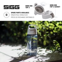 Bidon pentru copii SIGG Viva One Dino 0,5 L – pentru băuturi carbogazoase, etanș, lavabil în mașina de spălat vase, fără BPA – gri cu dinozauri 4