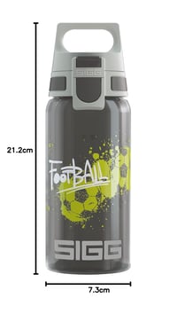Detská fľaša na vodu SIGG VIVA ONE Football 0,5 l – vhodná aj na sýtené nápoje, nepriepustná, vhodná do umývačky riadu, bez BPA, na šport aj do školy 7