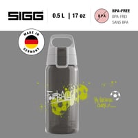 Detská fľaša na vodu SIGG VIVA ONE Football 0,5 l – vhodná aj na sýtené nápoje, nepriepustná, vhodná do umývačky riadu, bez BPA, na šport aj do školy 2