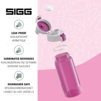Detská fľaša na vodu Sigg Viva One 0,5 l – vhodná aj na sýtené nápoje, nepriepustná, vhodná do umývačky riadu, bez obsahu BPA, na šport aj do školy 3