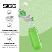 Detská fľaša na vodu Sigg Viva One zelená 0,5 l – vhodná aj na sýtené nápoje, nepriepustná, vhodná do umývačky riadu, bez BPA 3
