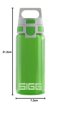 Detská fľaša na vodu Sigg Viva One zelená 0,5 l – vhodná aj na sýtené nápoje, nepriepustná, vhodná do umývačky riadu, bez BPA 7