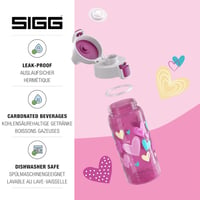 SIGG Viva One gyerekitalos palack 0,5L szénlezárható szivacsmentes - 1 Hearts, 1 Classic 3