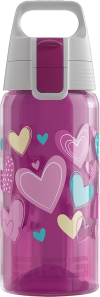 SIGG Viva One gyerekitalos palack 0,5L szénlezárható szivacsmentes - 1 Hearts, 1 Classic 1