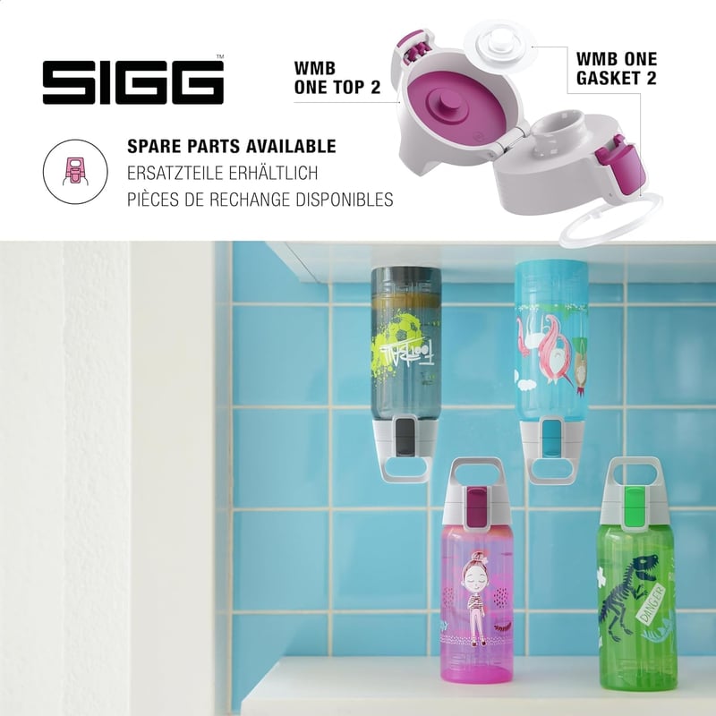 SIGG Viva One gyerekitalos palack 0,5L szénlezárható szivacsmentes - 1 Hearts, 1 Classic