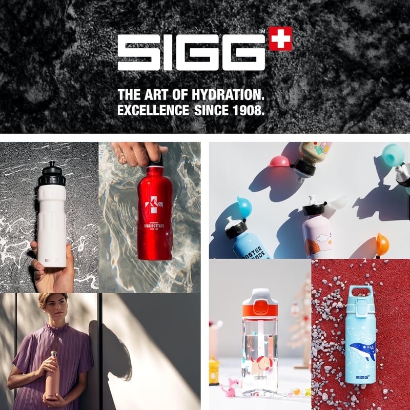 SIGG Viva One gyerekitalos palack 0,5L szénlezárható szivacsmentes - 1 Hearts, 1 Classic