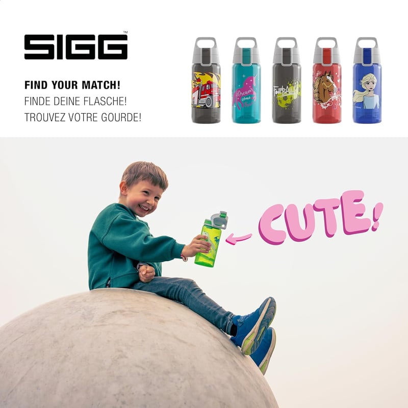 SIGG Viva One gyerekitalos palack 0,5L szénlezárható szivacsmentes - 1 Hearts, 1 Classic
