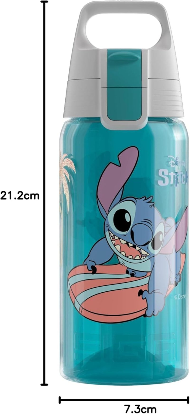 SIGG Viva One gyerekitalos palack 0,5L szénlezáró szivárgásmentes - 3 Stitch Surfing, 3 Disney & WB