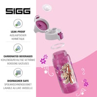 Detská fľaša na vodu Sigg Viva One Horse & Flower – ružová – 0,5 l 3