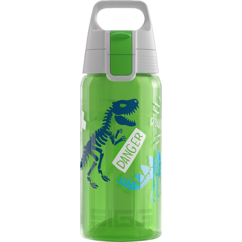 Detská fľaša na vodu SIGG Viva One Jurassica, nepriepustná – zelená – 0,5 l