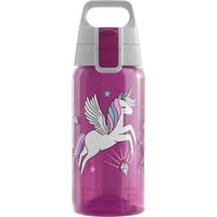Detská fľaša Sigg Viva One Unifly 0,5 l – ružová s motívom jednorožca, vhodná aj na sýtené nápoje, nepriepustná, vhodná do umývačky riadu, bez obsahu BPA 1