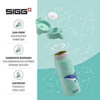 Detská hliníková fľaša Sigg WMB ONE 0,6 l – svetlá tyrkysová 3