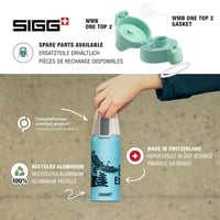 Detská hliníková fľaša Sigg WMB ONE 0,6 l – svetlá tyrkysová 4
