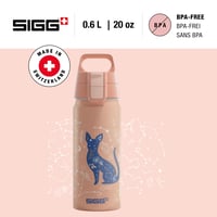Detská hliníková fľaša SIGG WMB ONE – vhodná aj na sýtené nápoje – nepriepustná – bez obsahu BPA – ľahká – 0,6 l 6