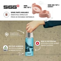 Detská hliníková fľaša SIGG WMB ONE – vhodná aj na sýtené nápoje – nepriepustná – bez obsahu BPA – ľahká – 0,6 l 4