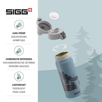 SIGG WMB ONE Alumínium Gyerekpalack 0,6L Szénlezárható Svájci Sportpalack - Brave Eagle, 0.6 L 3