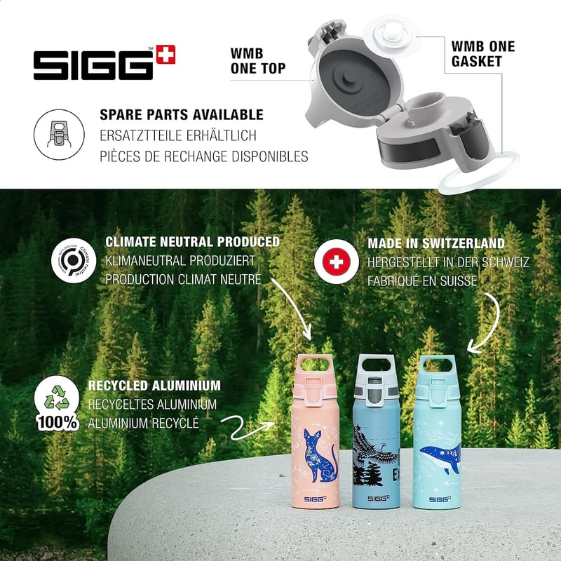 SIGG WMB ONE Alumínium Gyermek Kulacs 0,6L Szénlezárható Szivárgásmentes - 18 Hp Stand Together, Disney & WB