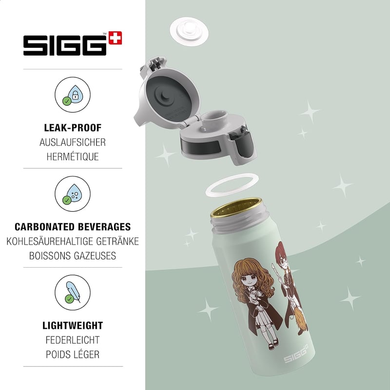 SIGG WMB ONE Alumínium Gyermek Kulacs 0,6L Szénlezárható Szivárgásmentes - 18 Hp Stand Together, Disney & WB