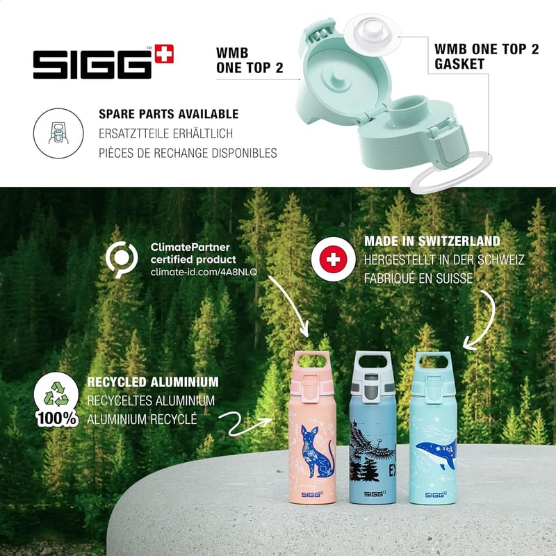 SIGG WMB ONE Alumínium Gyermek Kulacs 0,6L Szénlezárható Szivárgásmentes - 25 Simba & Nala, Disney & WB