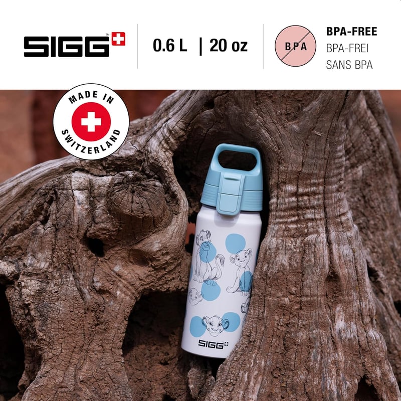 SIGG WMB ONE Alumínium Gyermek Kulacs 0,6L Szénlezárható Szivárgásmentes - 25 Simba & Nala, Disney & WB