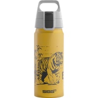 Detská hliníková fľaša SIGG WMB ONE Brave Tiger, žltá, 0,6 l – preliačina na dne — na dne sa nachádza preliačina (stav: pozri 2. obrázok) 1