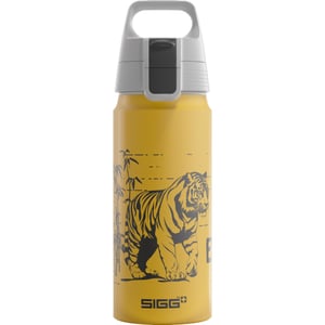 SIGG WMB ONE Brave Tiger aluminijska dječja boca, žuta, 0,6 L – udubljenje na dnu — na dnu se nalazi udubljenje (stanje: vidi 2. sliku)