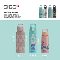 Hliníková fľaša na vodu Sigg WMB One Disney Lilo a Stitch – bez BPA, vhodná aj na sýtené nápoje – tyrkysová – 0,75 l 5