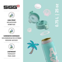 Hliníková fľaša na vodu Sigg WMB One Disney Lilo a Stitch – bez BPA, vhodná aj na sýtené nápoje – tyrkysová – 0,75 l 3