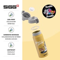 Detská hliníková fľaša na vodu Sigg WMB ONE Disney Tom & Jerry – žltá – 0,6 l 3