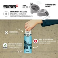 Detská hliníková fľaša na vodu Sigg WMB ONE Disney Tom & Jerry – žltá – 0,6 l 4