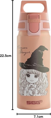 Detská hliníková fľaša na vodu Sigg WMB ONE Hermione Granger – ružová – 0,6 l 7