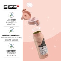 Detská hliníková fľaša na vodu Sigg WMB ONE Hermione Granger – ružová – 0,6 l 3