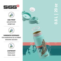 Detská hliníková fľaša Sigg WMB ONE Race – 0,6 l, svetlomodrá, vhodná aj na sýtené nápoje, nepriepustná, bez BPA, švajčiarska výroba 3