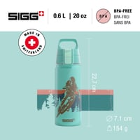 Detská hliníková fľaša Sigg WMB ONE Race – 0,6 l, svetlomodrá, vhodná aj na sýtené nápoje, nepriepustná, bez BPA, švajčiarska výroba 2