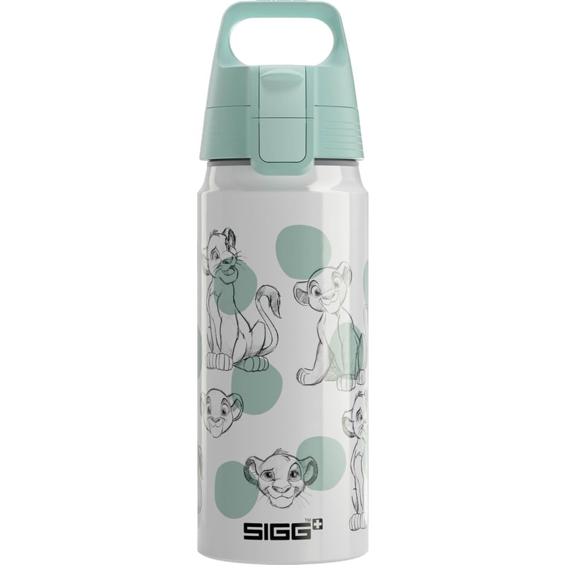 Detská hliníková fľaša SIGG WMB One Simba & Nala – biela – 0,6 l