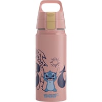 Sticlă pentru copii din aluminiu Sigg WMB ONE Stitch Disney - roz, 0,6 L - potrivită și pentru băuturi carbogazoase, etanșă, fără BPA 1