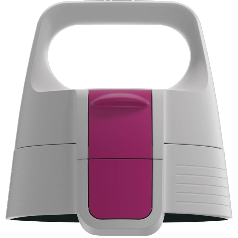 Náhradný uzáver Sigg WMB ONE Top 2 Grey Berry na fľašu na pitie, ovládanie jednou rukou, so silikónovým tesnením, nepriepustný uzáver