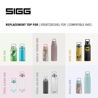 SIGG WMB ONE Top 2 kupak - Egykezes szilikon tömítésű vízpalack fedél - Playful Peach 3
