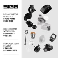 SIGG WMB ONE Top 2 kupak - Egykezes szilikon tömítésű vízpalack fedél - Playful Peach 6