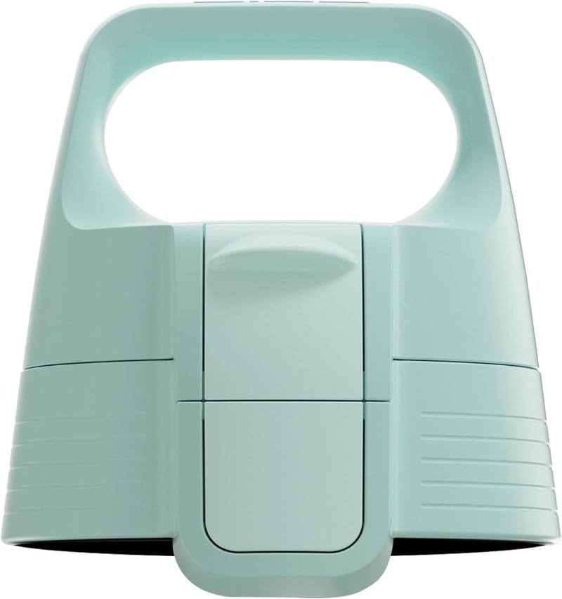 Capac SIGG WMB ONE Top 2 – Protecție pentru sticlă cu utilizare cu o singură mână, etanșă – Milky Blue Green