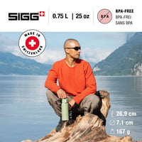 Hliníková fľaša SIGG WMB Pathfinder eco zelená 0,75 l na sýtené nápoje, bez obsahu BPA, ľahký hliník — Nový produkt (stav: pozri 2. obrázok) 4