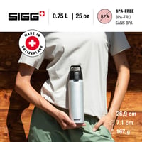 Bidon din aluminiu SIGG WMB Pathfinder – Pentru băuturi carbogazoase – Etanș – Ușor – Fără BPA – Outdoor – 0,75 L 2