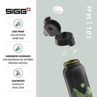 Hliníková fľaša SIGG WMB Pathfinder Black, na sýtené nápoje – čierna – 1 l 3